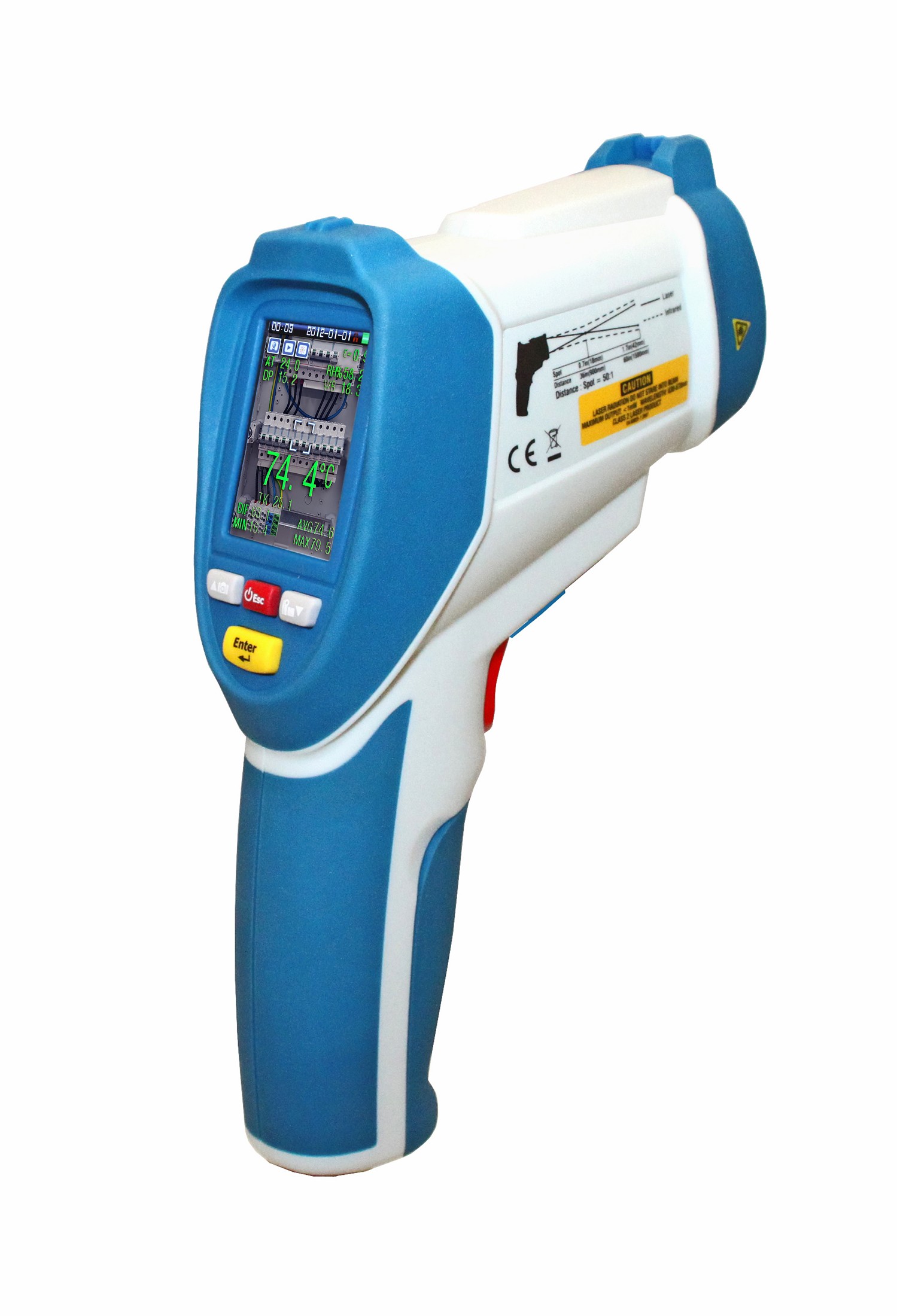 «PeakTech® P 4955» IR-Thermometer -50 … +2200°C, Datenlogger, Video