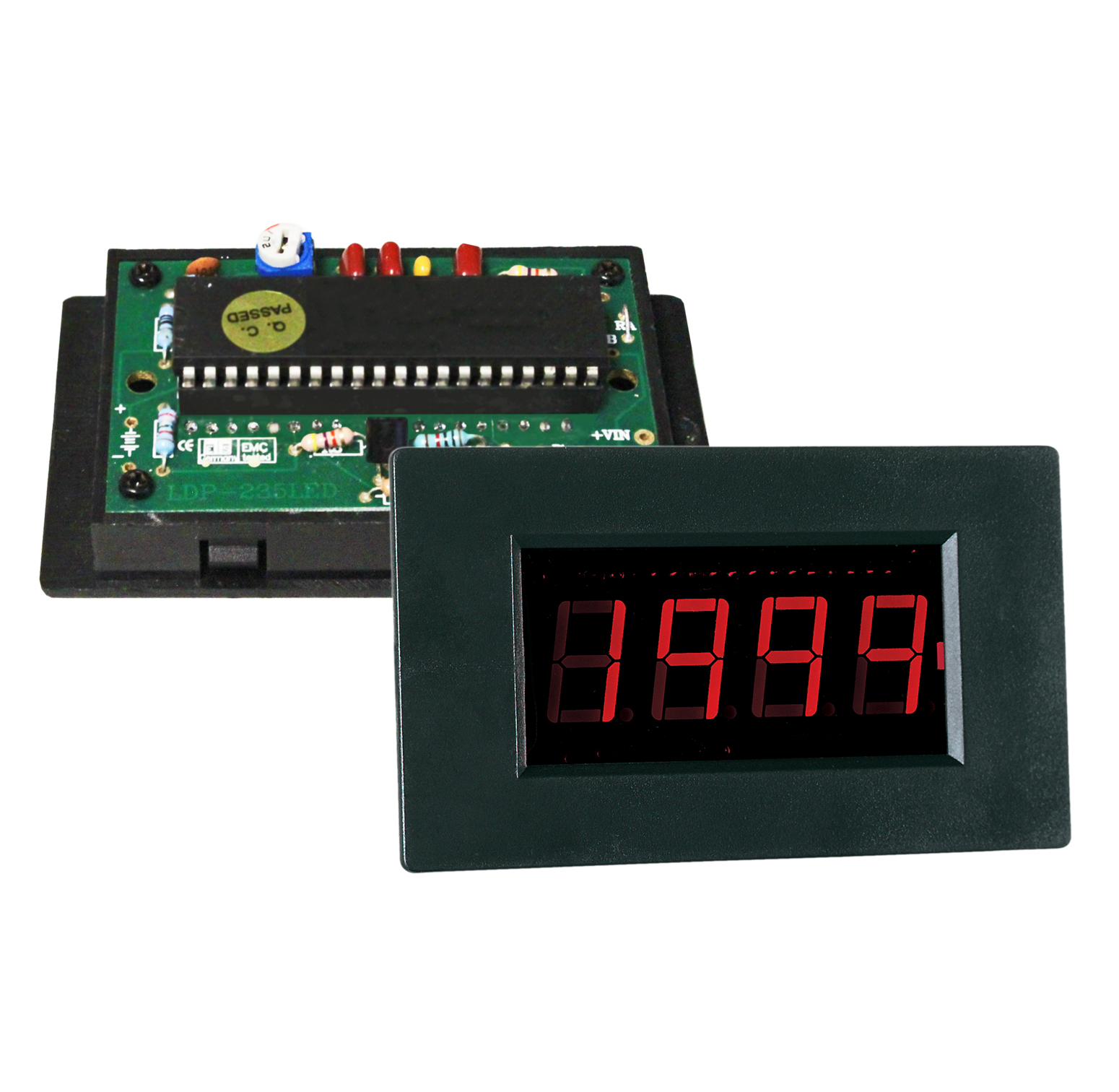 «PeakTech® LDP-235» Volt e amperometro display LCD altezza cifre 14 mm