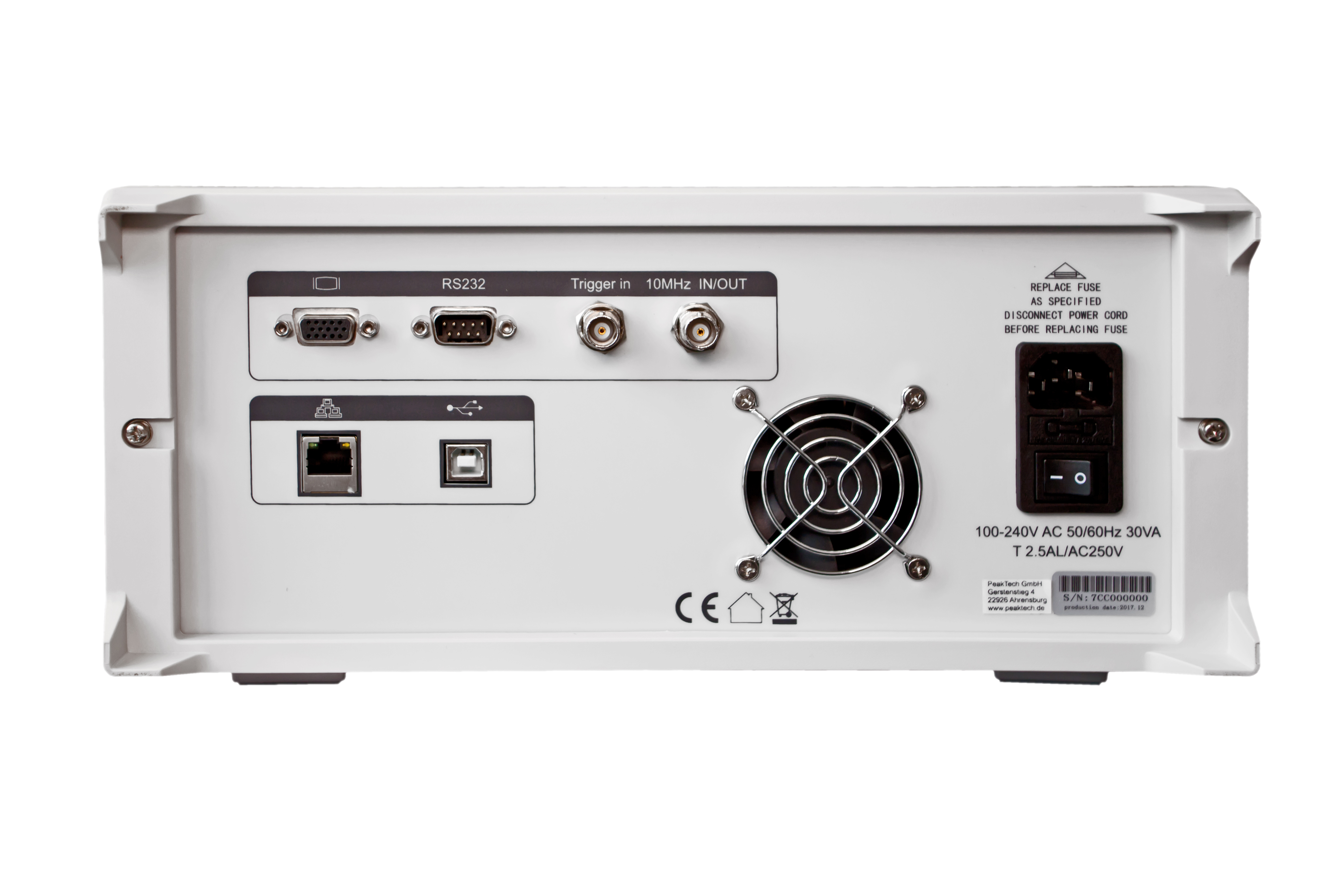 «PeakTech® P 4135» 2,2 GHz spectrum analyzer ~ with TFT display, tracking generator and LAN / USB