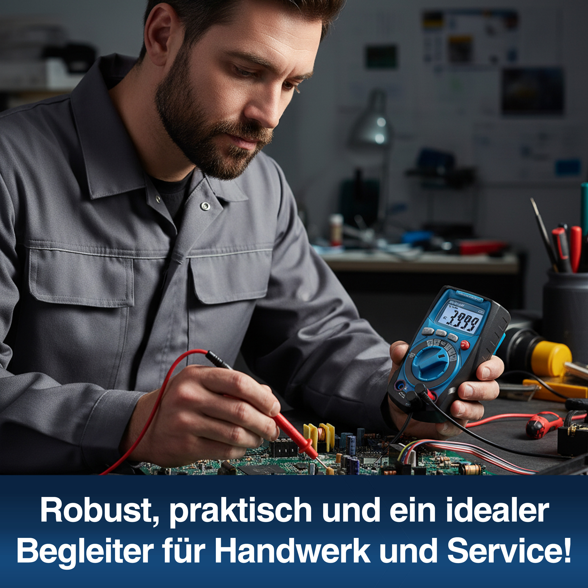 «PeakTech® P 1021» TrueRMS Digital Multimeter 4000 Counts, Auto.Range