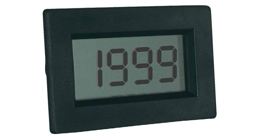 «PeakTech® LDP-135» Volt & ammeter, LCD display 13mm hight of digits