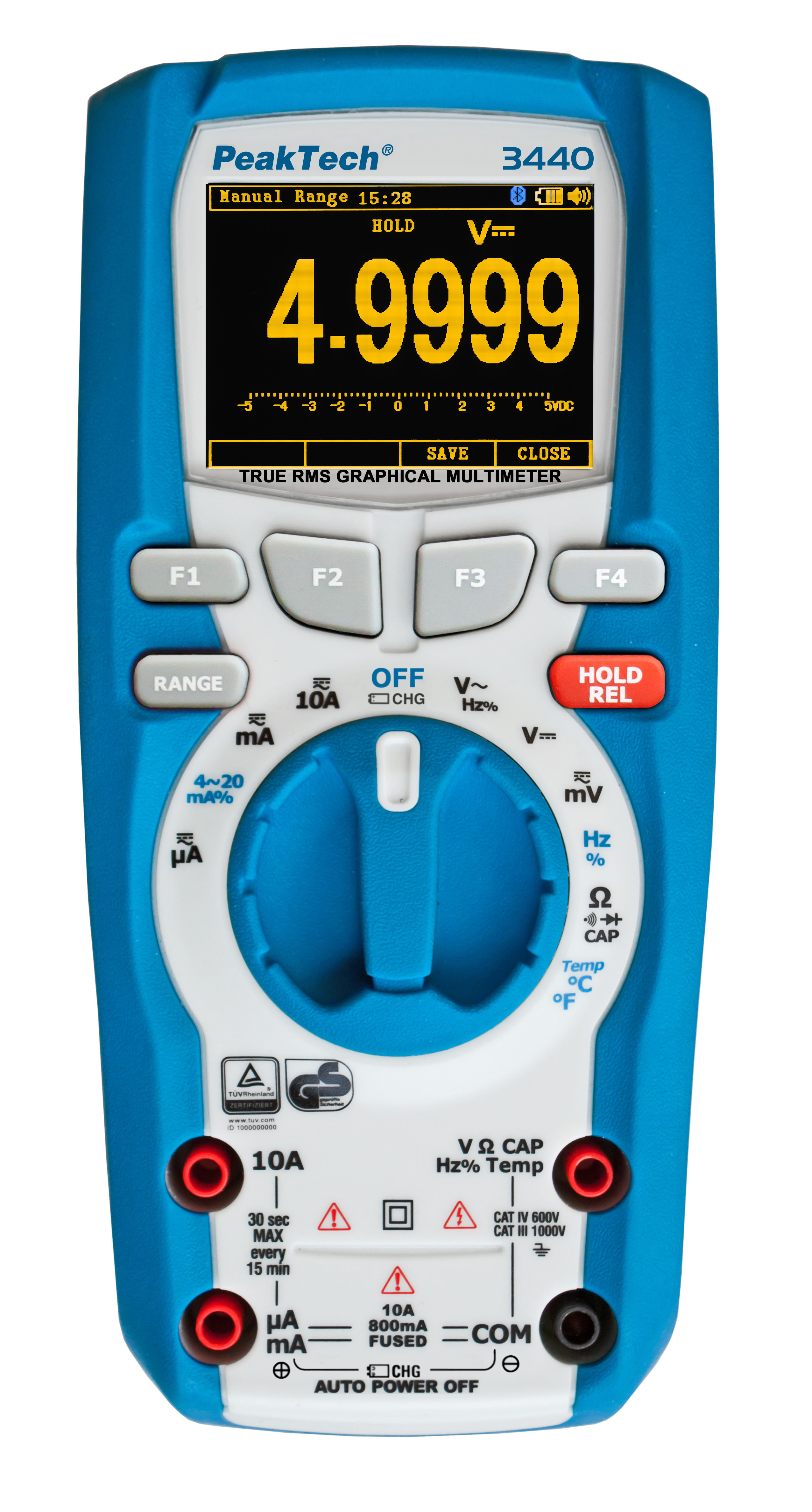 «PeakTech® P 3440» True RMS grafisches Multimeter 50.000 Counts