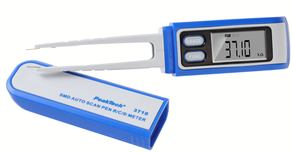 PeakTech 1020A - Multimètre Numérique, 3 ½ chiffres 12mm, Détection de  Tension sans Contact, Fusible Automatique, Torche LED