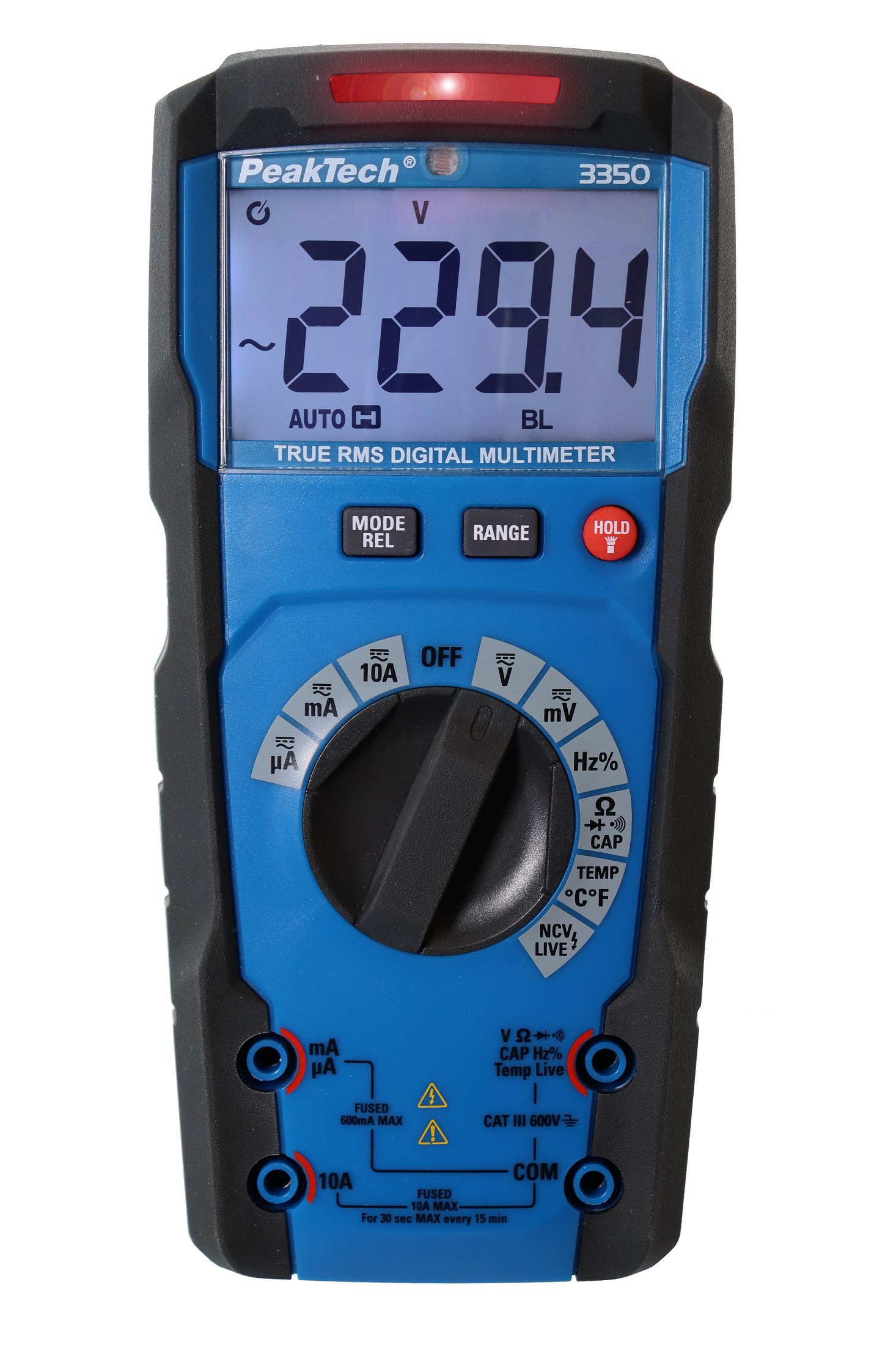 «PeakTech® P 3350» TrueRMS digital multimeter 6000 Counts, Auto Range