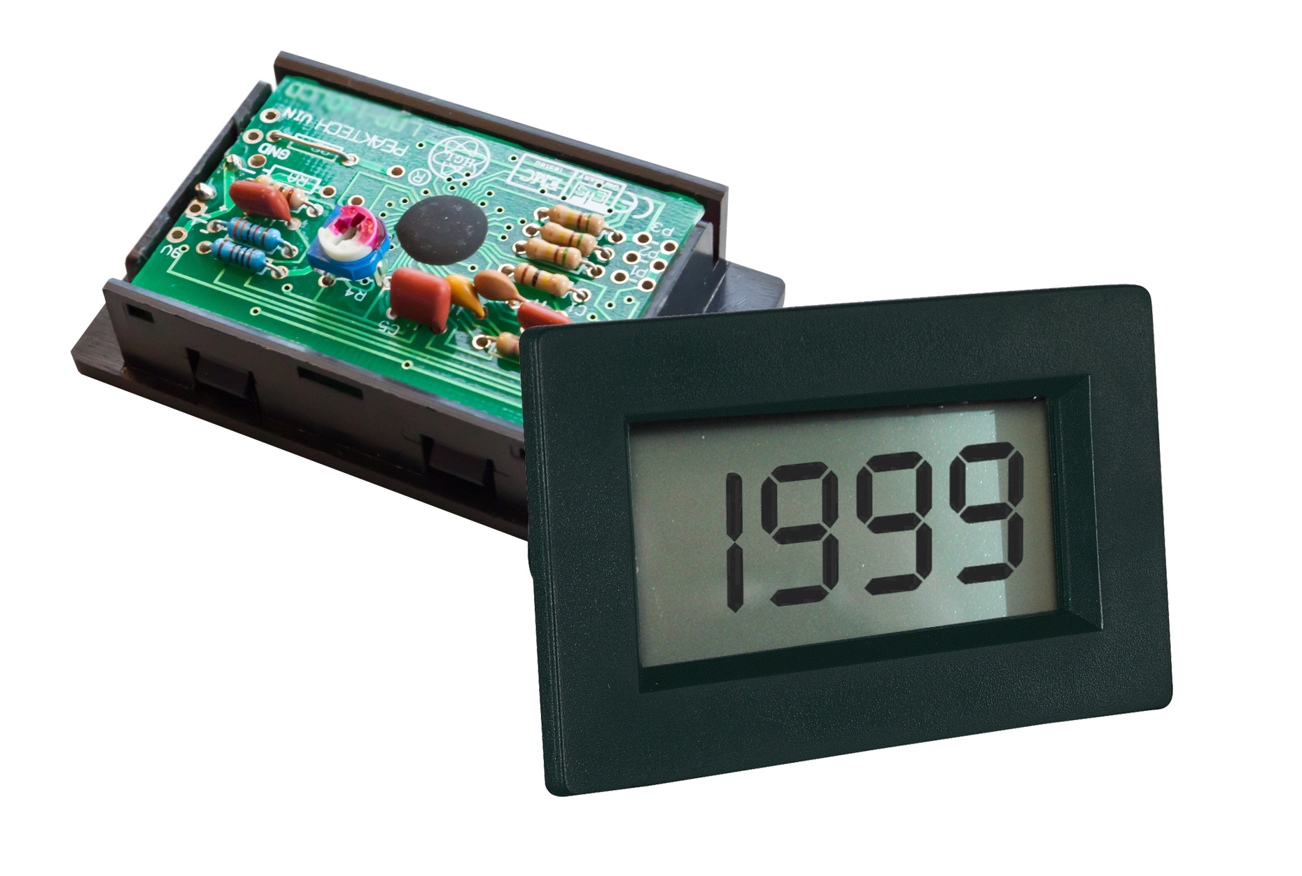 «PeakTech® LDP-135» Volt & ammeter, LCD display 13mm hight of digits