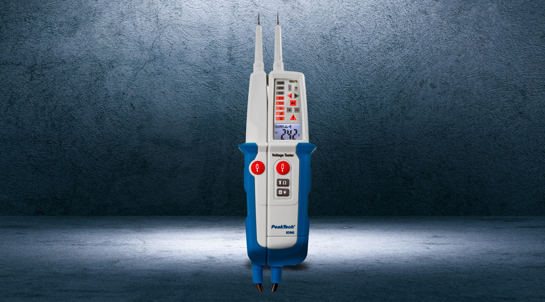 Two-pole voltage tester according to DIN EN 61243-3 (VDE 0682-401)