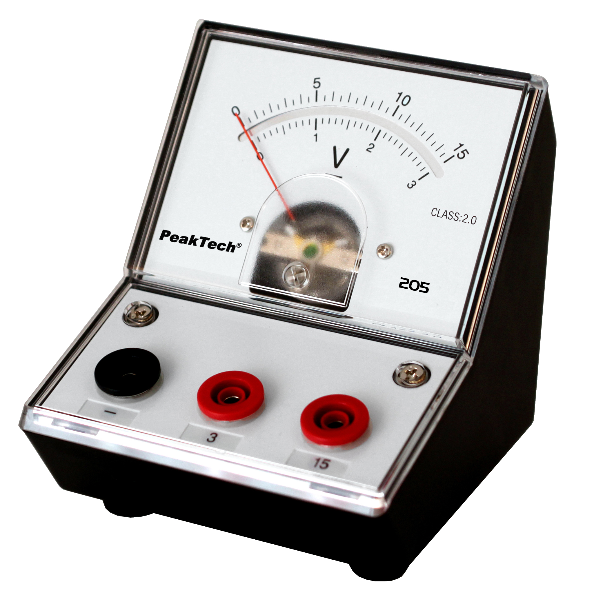 «PeakTech® P 205-05» Analog voltmeter - 0 ... 3V / 15V DC