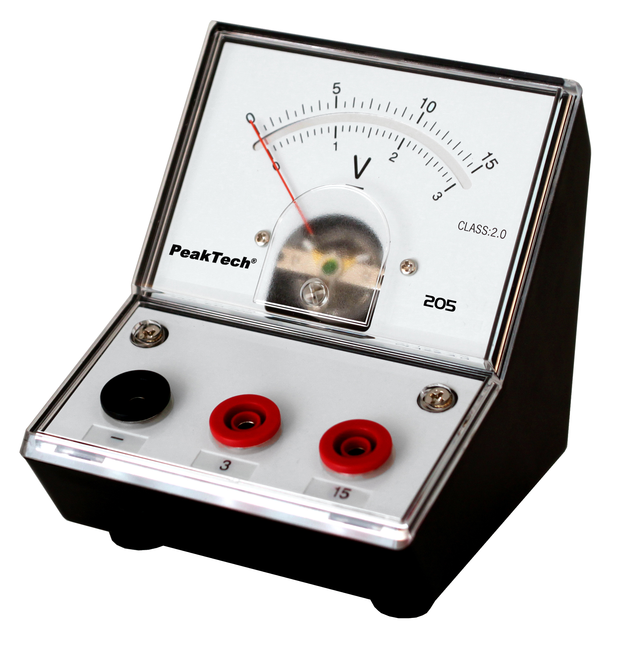 «PeakTech® P 205-05» Analog Voltmeter- 0...3V/15V DC