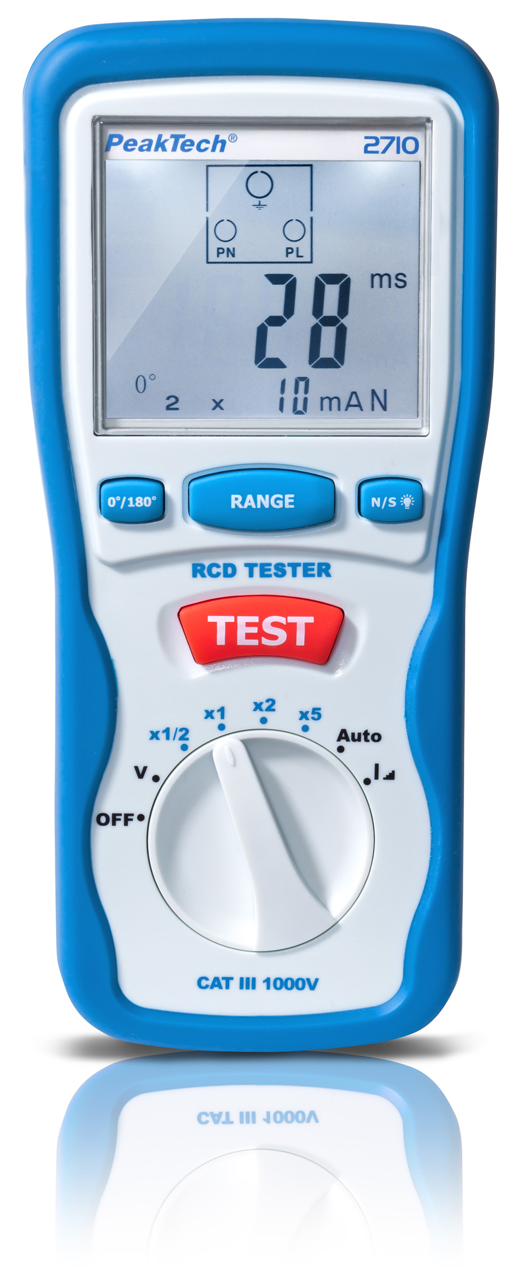 «PeakTech® P 2710» Cyfrowy tester RCD