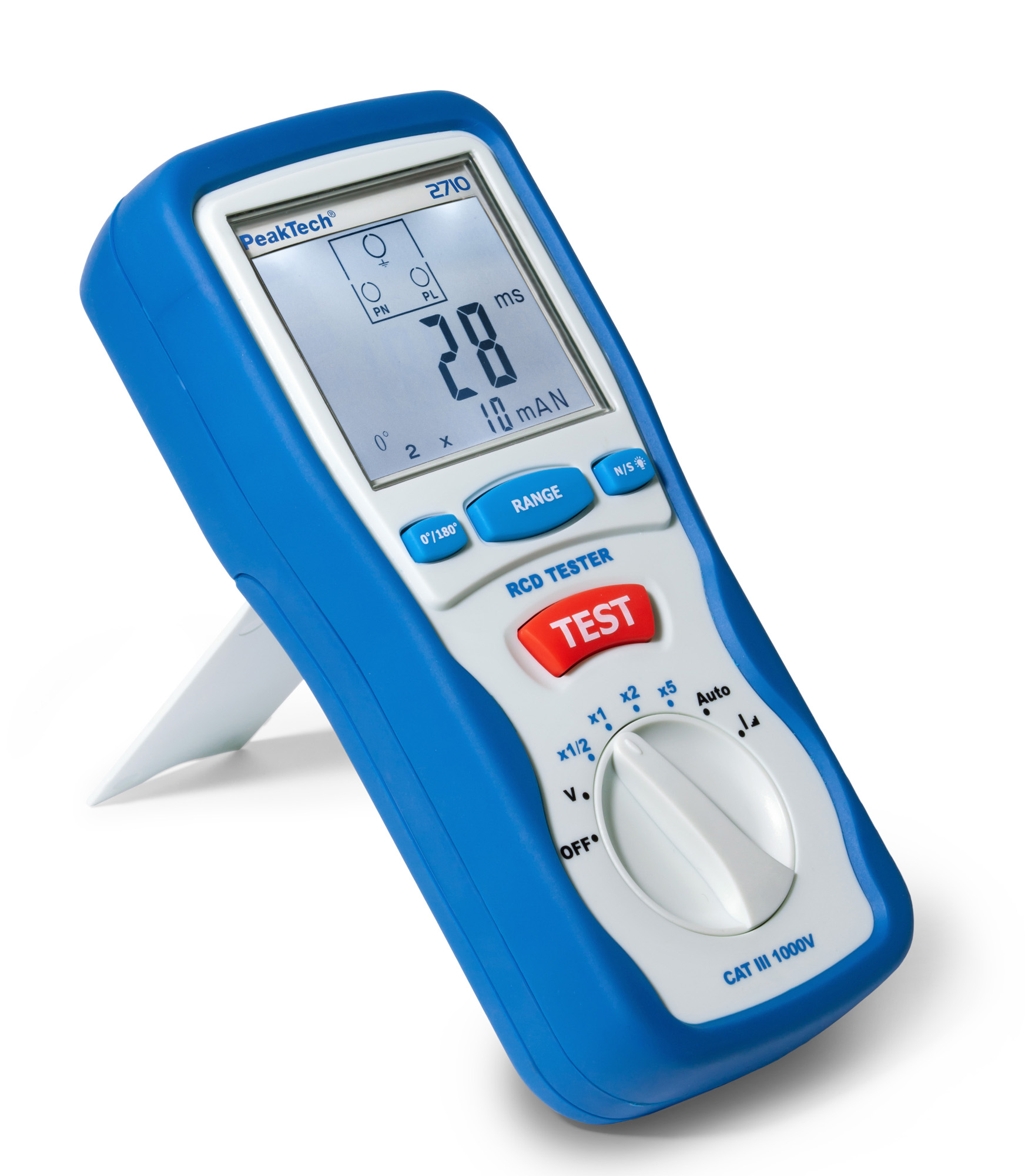 «PeakTech® P 2710» Tester digitale RCD