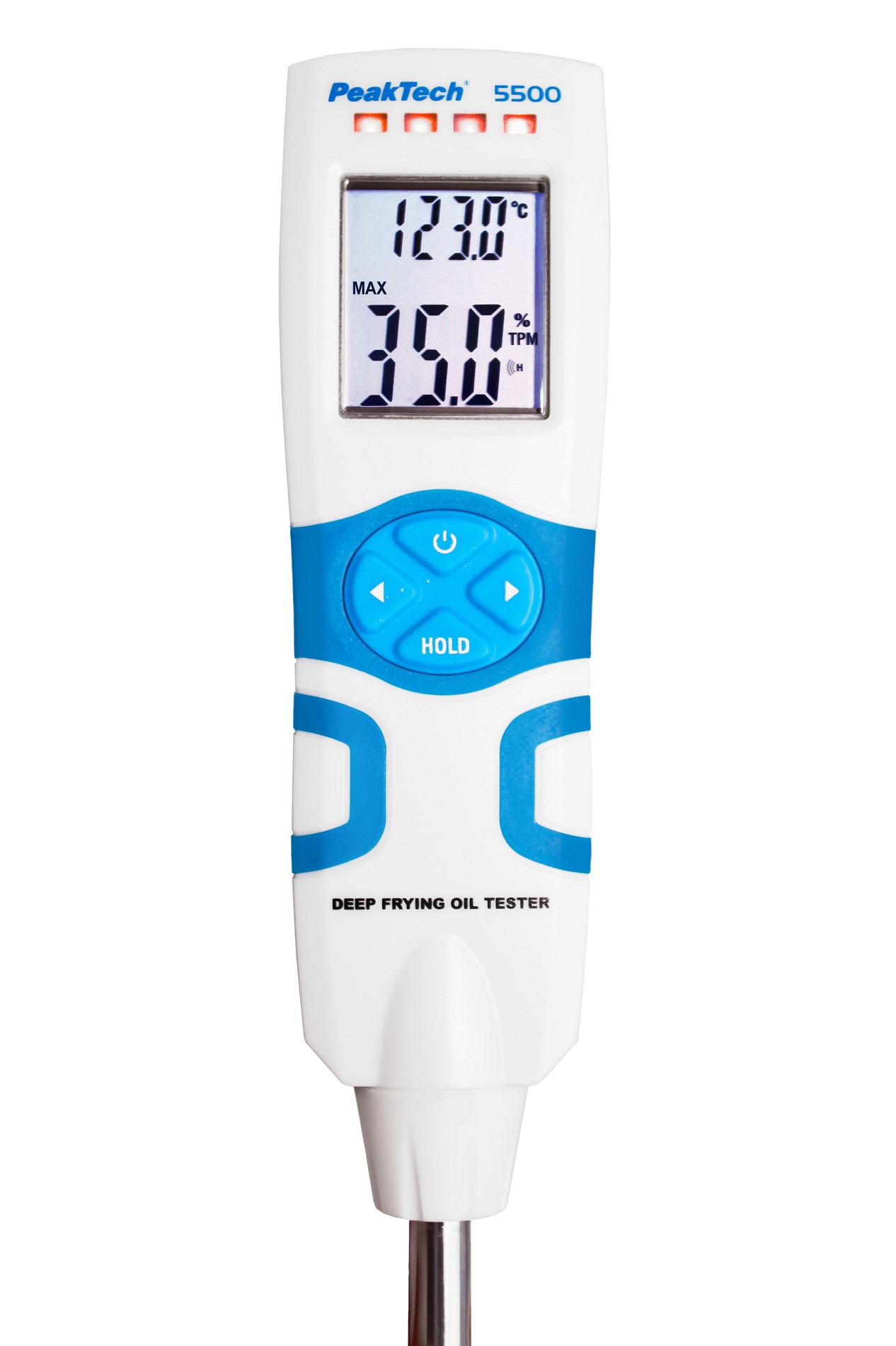 «PeakTech® P 5500» Tester oleju do smażenia -TPM% i temperatura oleju