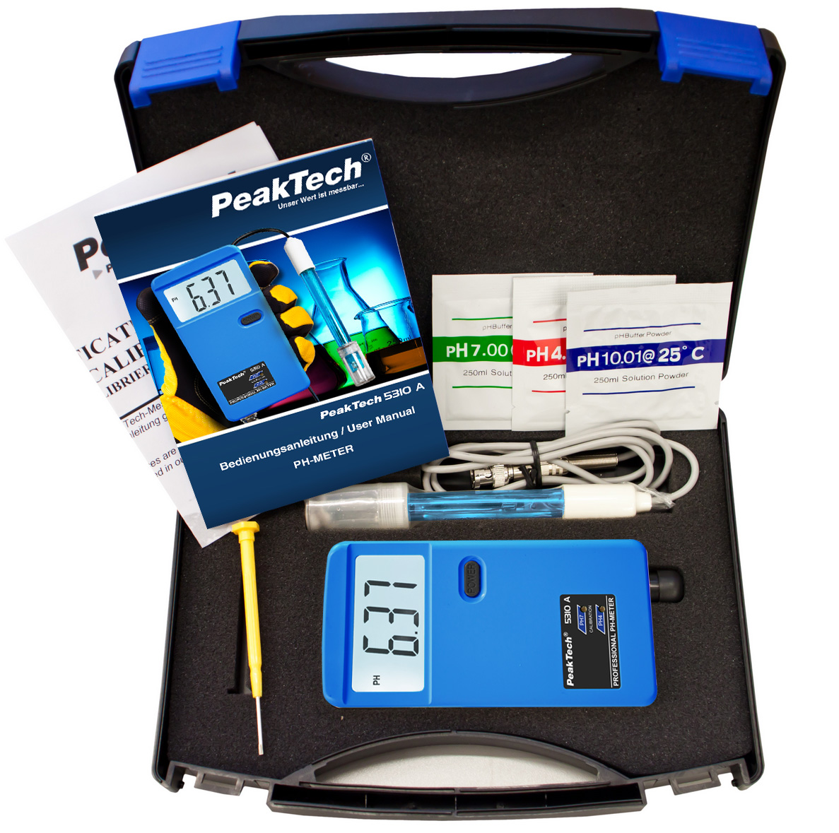 «PeakTech® P 5310 A» PH-Tester mit Kabelsonde