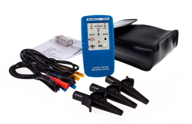 «PeakTech® P 2525» 3phase motor direction indicator, LED display P 2525