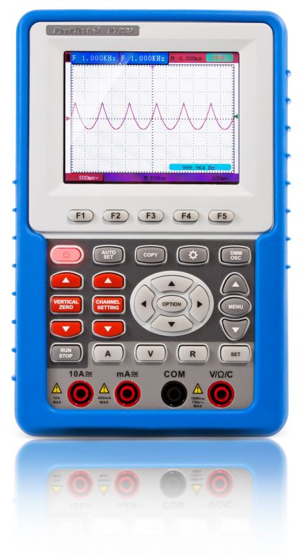 «PeakTech® P 1220» 20 MHz / 1 CH Hand-Oszilloskop mit Digitalmultimeter