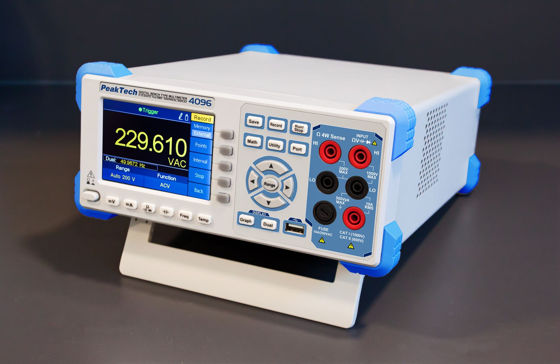 «PeakTech® P 4096» Graphical bench multimeter, 200.000 counts & TFT P