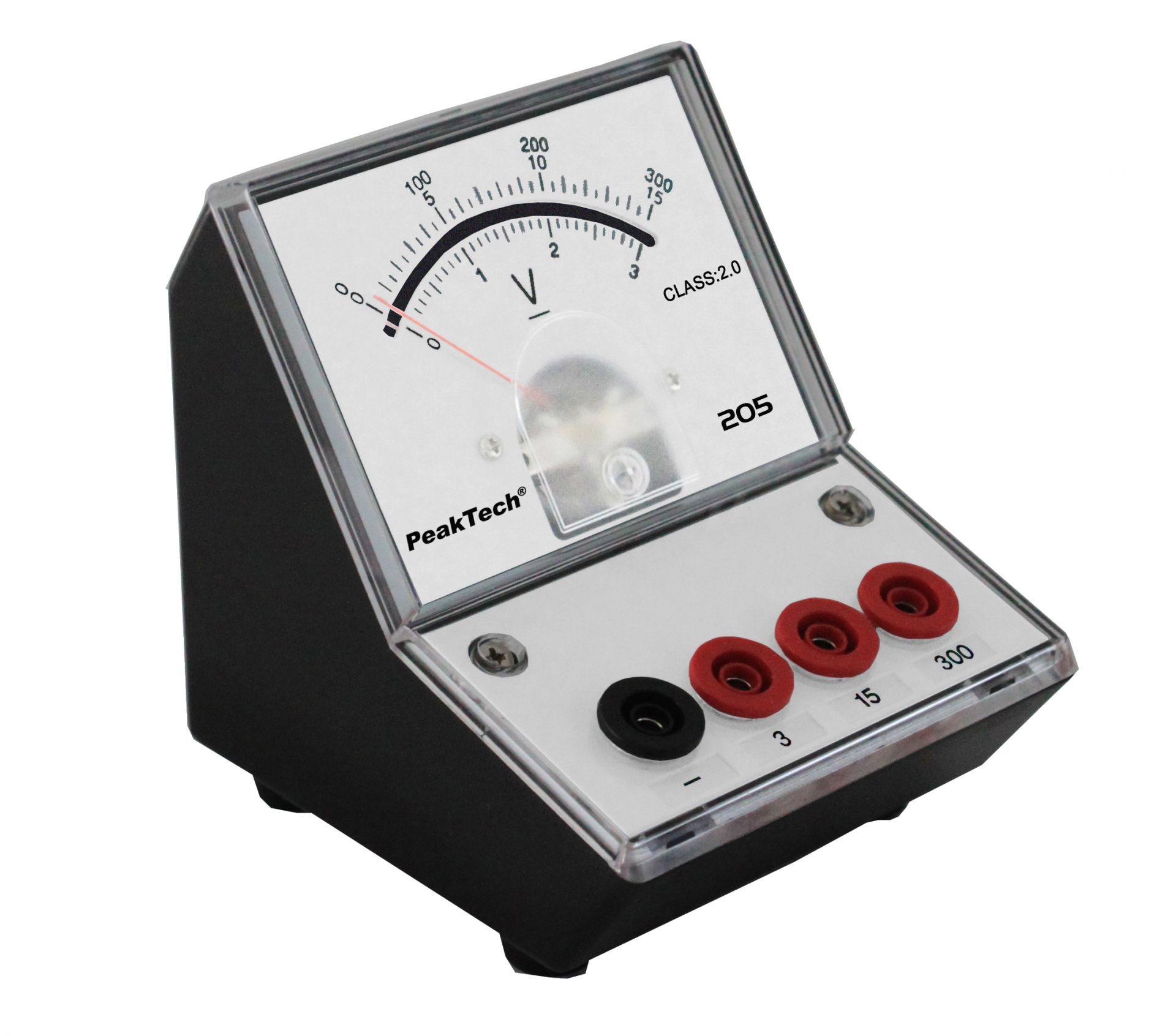 «PeakTech® P 20507» Analoges Voltmeter 0...3V/15V/300V DC P 20507